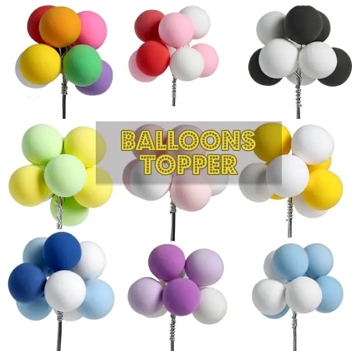 Vibrant Balloon-Themed Cake Topper For Festive Celebrations 1