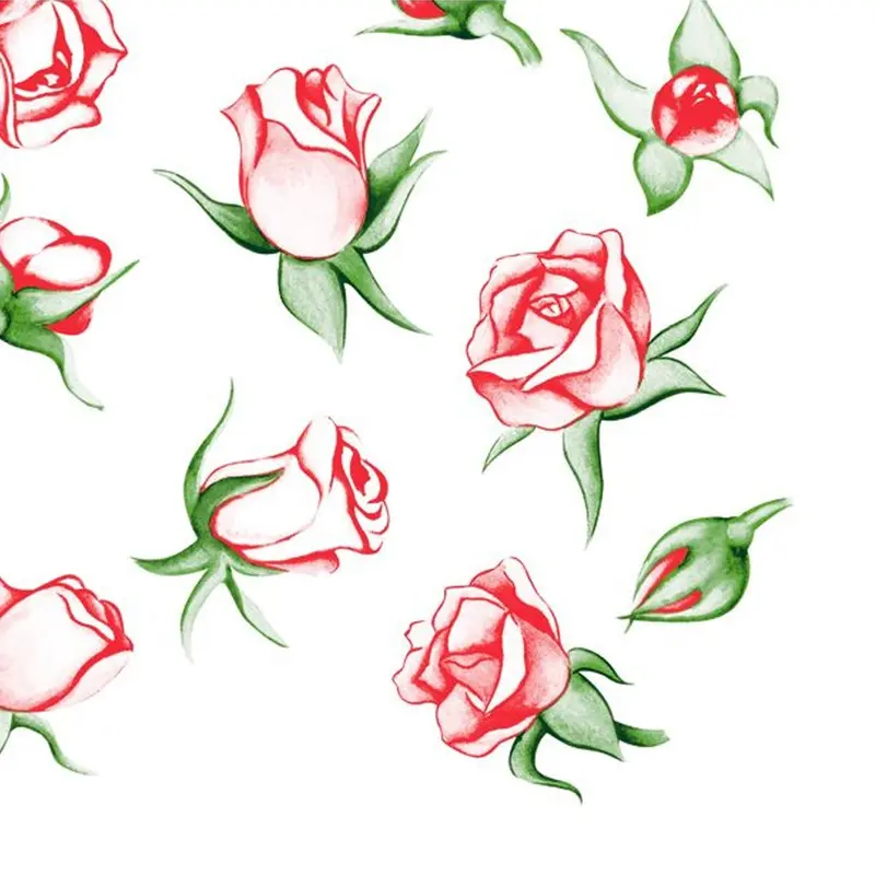 Vibrant Rose Burst Disposable Lunch Napkins – 20-Pack 1