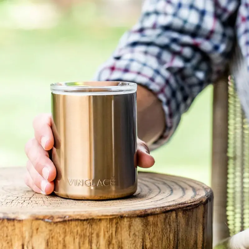 Vinglacé Glass-Lined Lowball Whiskey Tumblers 1