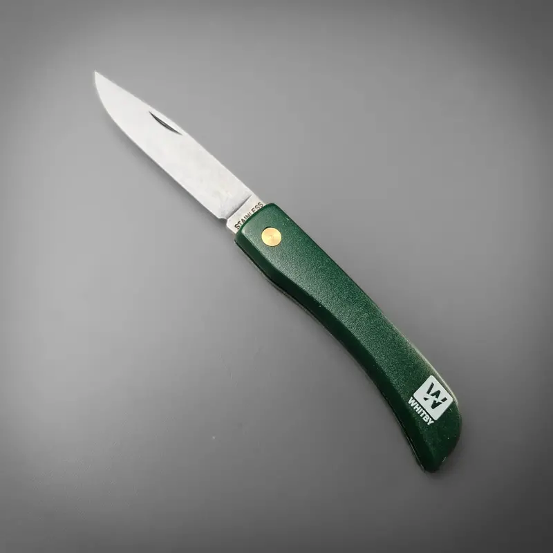 Whitby Folding Pocket Knife – Emerald Green Handle 1