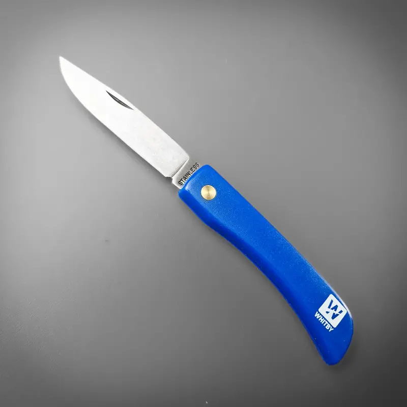 Whitby Folding Pocket Knife – Navy Blue Handle 1