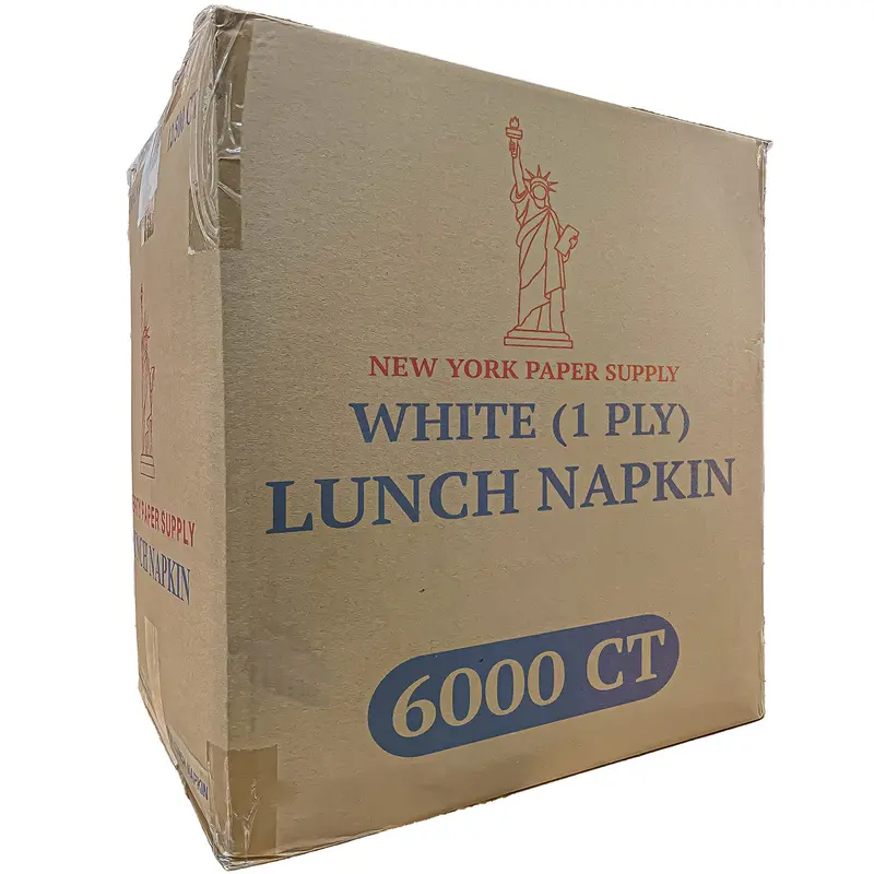 White 1-Ply Luncheon Napkins – Bulk Case Of 6,000 For Catering And Food Service 1
