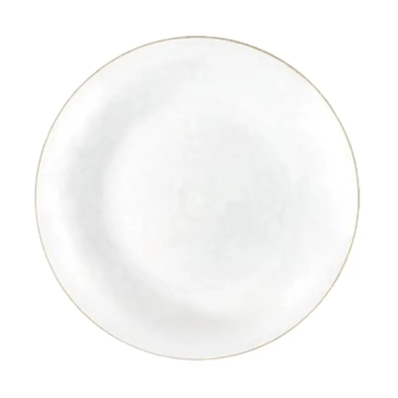White 7-Inch Hammered Disposable Appetizer Or Dessert Plate 1