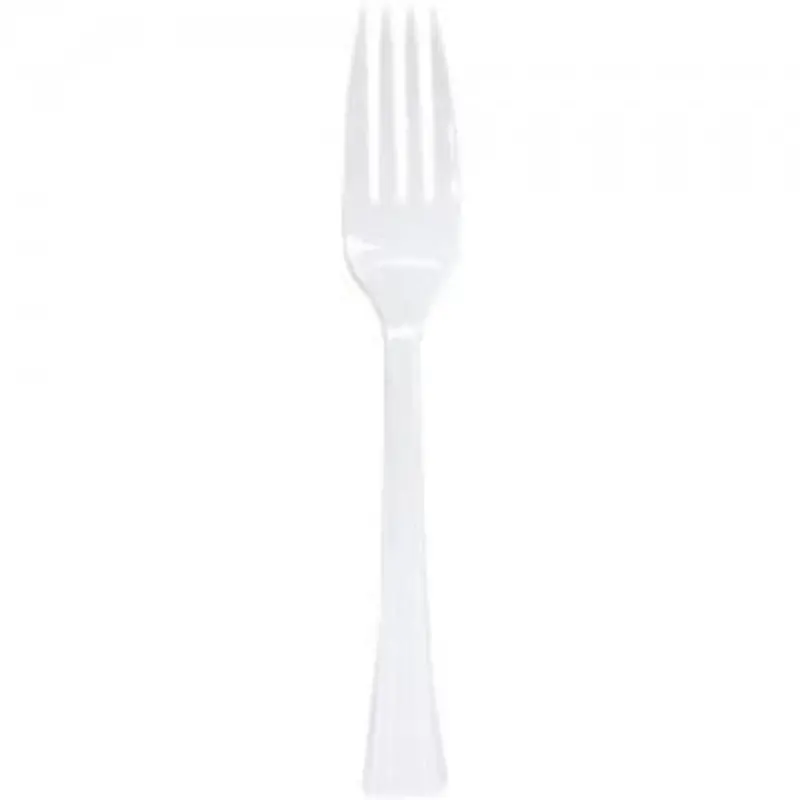 White Fork – Sturdy Plastic Flatware 1