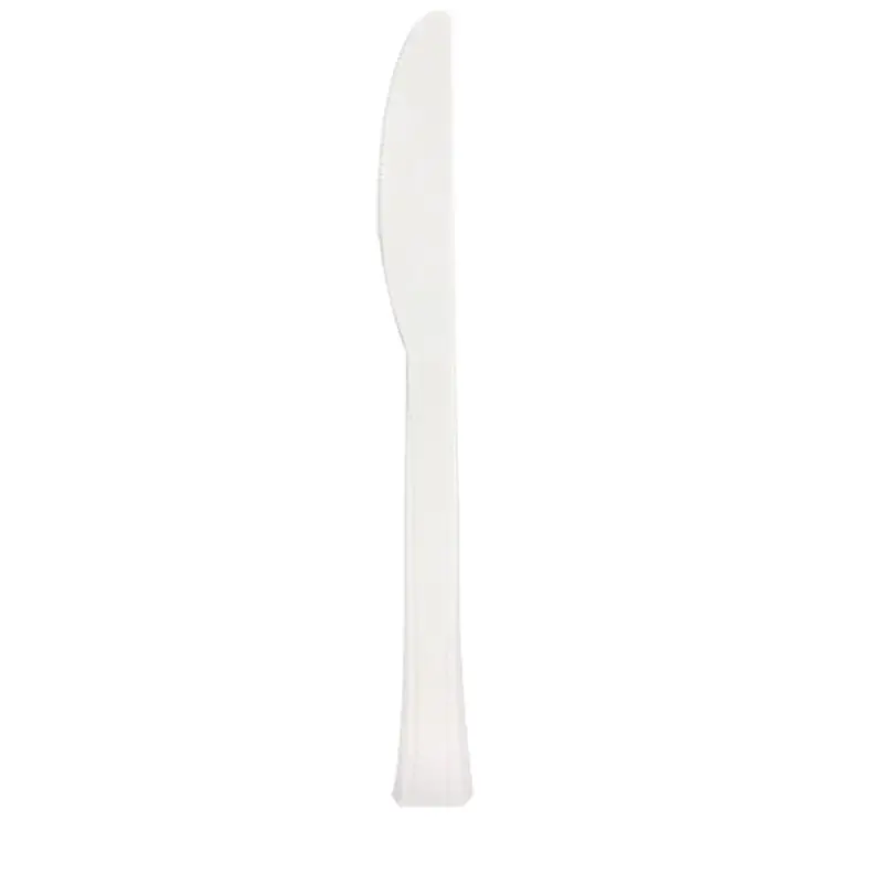 White Knife – Heavy-Duty Plastic Utensil 1