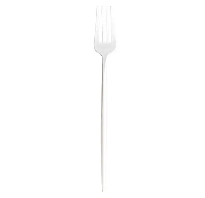 White Plastic Novelty Dinner Fork 1