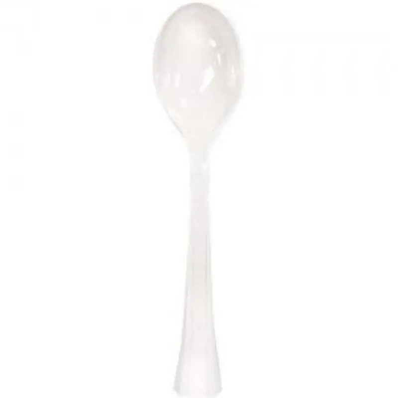 White Soup Spoon – Reinforced Plastic Flatware 1