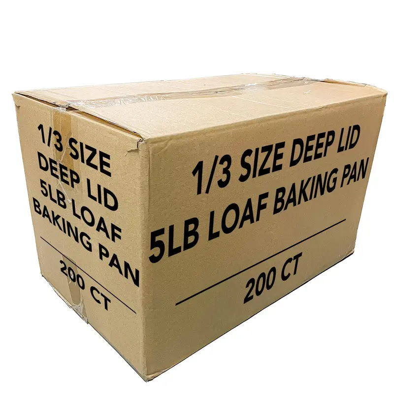 Wholesale 12.5" × 6.5" Aluminum Loaf Pan Lid For 5 Lb Baking Trays, 200 Per Case 1