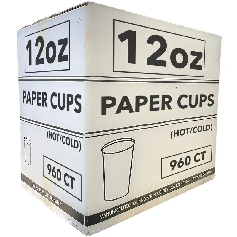 Wholesale 12 Oz Coffee Bean Pattern Paper Cups – Hot Or Cold – 960 Per Case 1