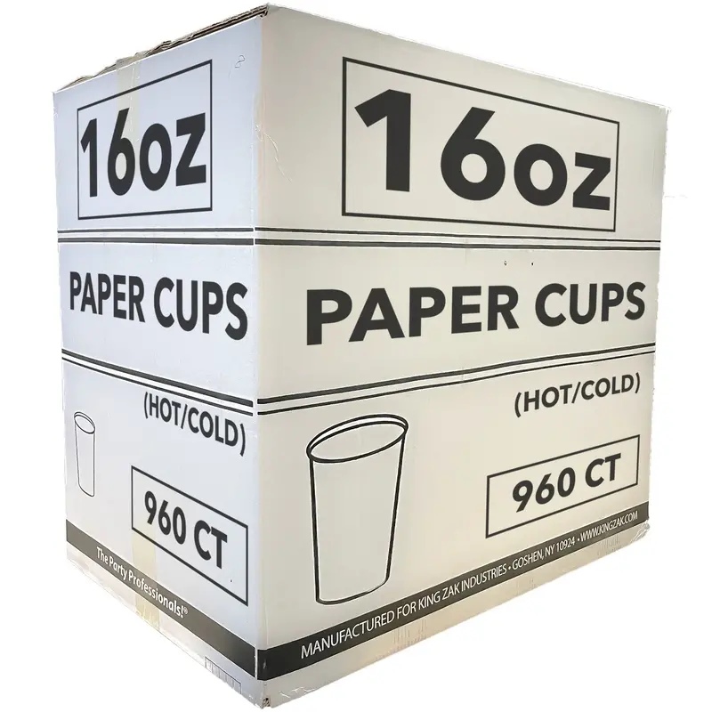 Wholesale 16 Oz Coffee Bean Design Paper Cups – Hot Or Cold – 960 Per Case 1