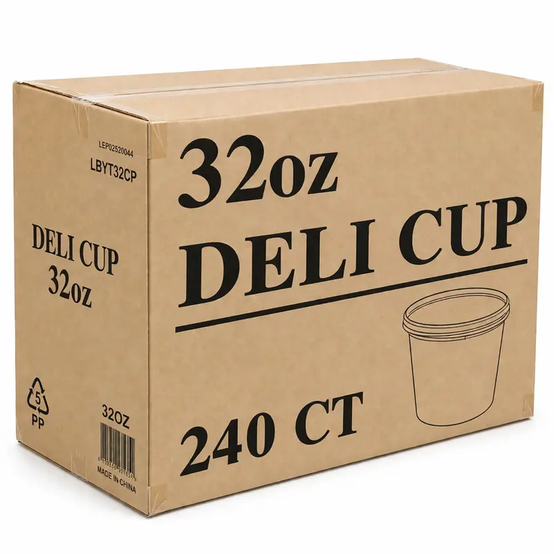 Wholesale 32 Oz Premium Plastic Deli Containers With Leak-Resistant Lids 1