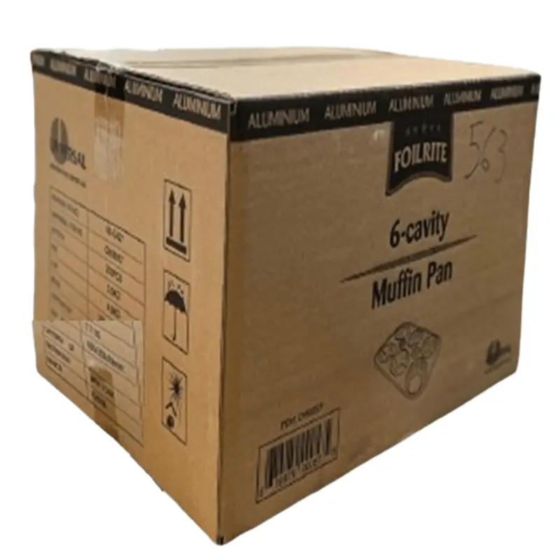 Wholesale 6-Cup Muffin Pans – Disposable Aluminum, 200 Per Case 1
