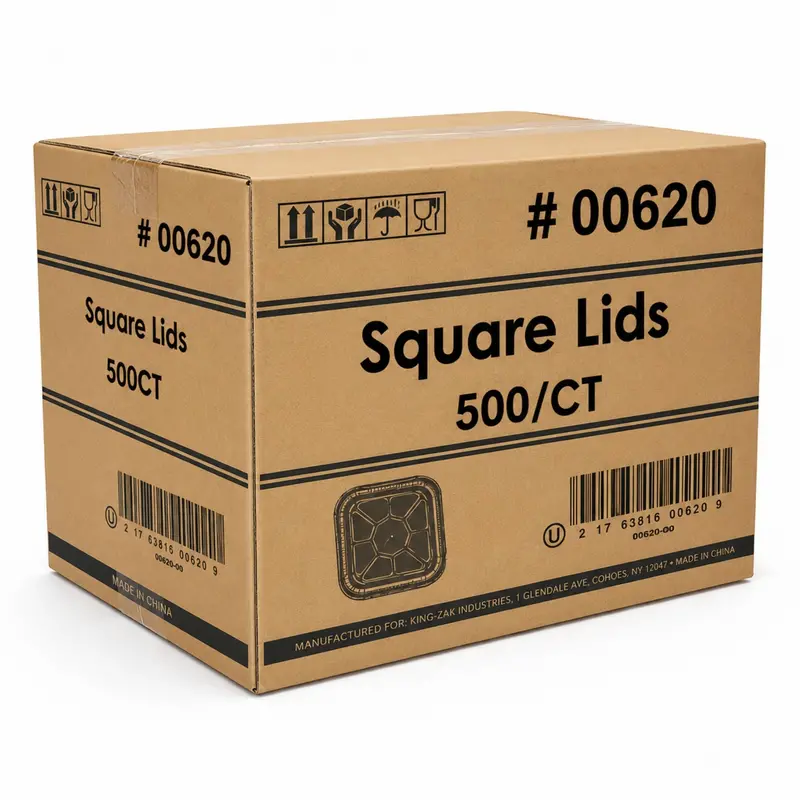 Wholesale 8.25-Inch Square Aluminum Foil Lids For 8×8 Pans – 500-Count Case 1