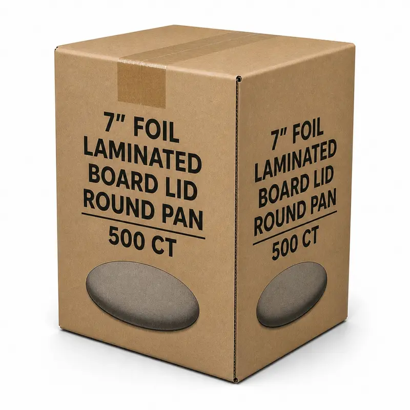 Wholesale Board Lids For 7" Round Aluminum Pans, 500 Per Case 1