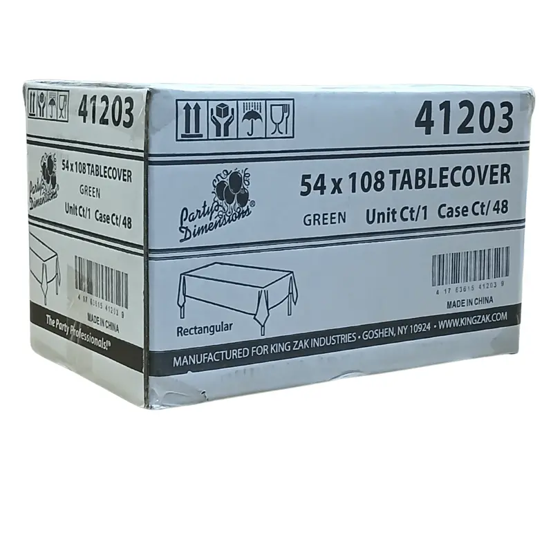 Wholesale Green Disposable Table Cover – 54" X 18'" (48 Per Case) 1
