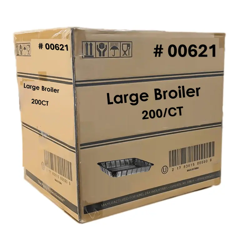 Wholesale Large Broiler Baking Pans – 13" X 9.5" X 1", Aluminum, 200 Per Case 1