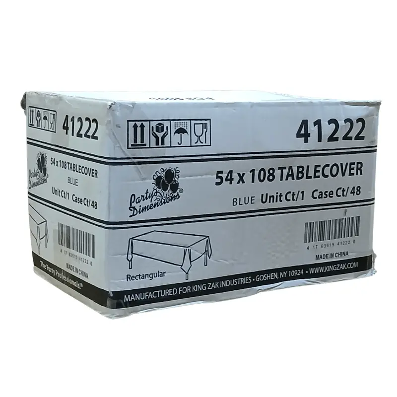 Wholesale Navy Blue Disposable Tablecloth – 54" X 108" (48 Per Case) 1