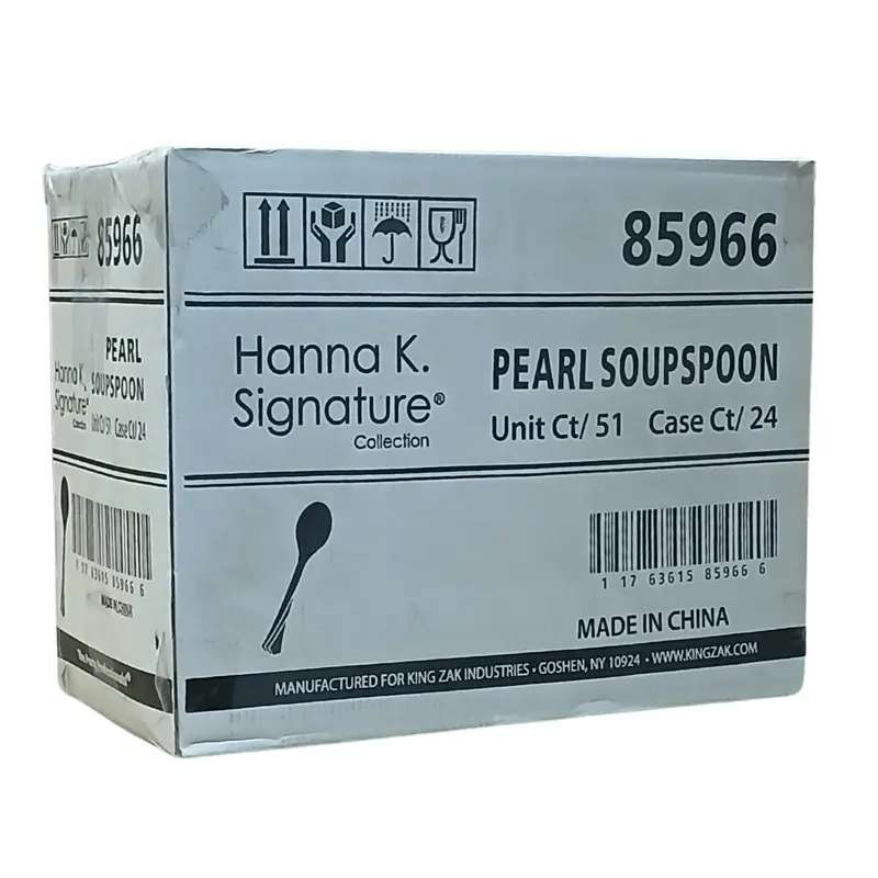 Wholesale White Heavyweight Plastic Soup Spoons – 1224 Per Case 1