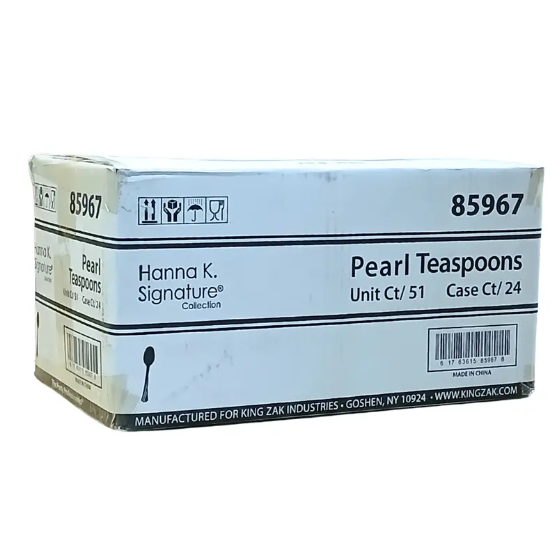 Wholesale White Heavyweight Plastic Teaspoons – 1224 Per Case 1