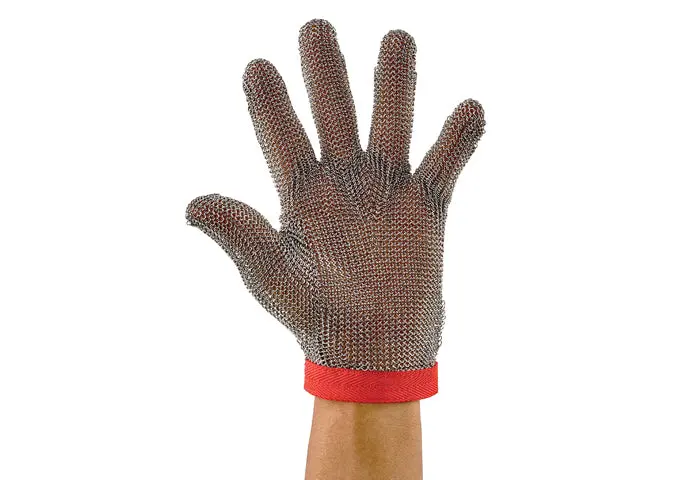 Winco Ansi-Certified A9 Cut-Resistant Stainless Steel Mesh Gloves 1