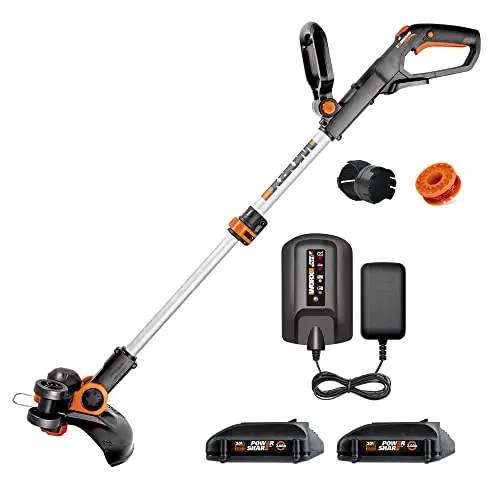 Worx Wg163 Gt 3.0 20V Powershare 12-Inch Cordless String Trimmer & Edger – Includes Battery & Charger 1