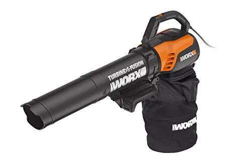 Worx Wg510 Turbinefusion 12-Amp Leaf Blower/Vacuum/Mulcher – 3-In-1 Electric Yard Tool 1