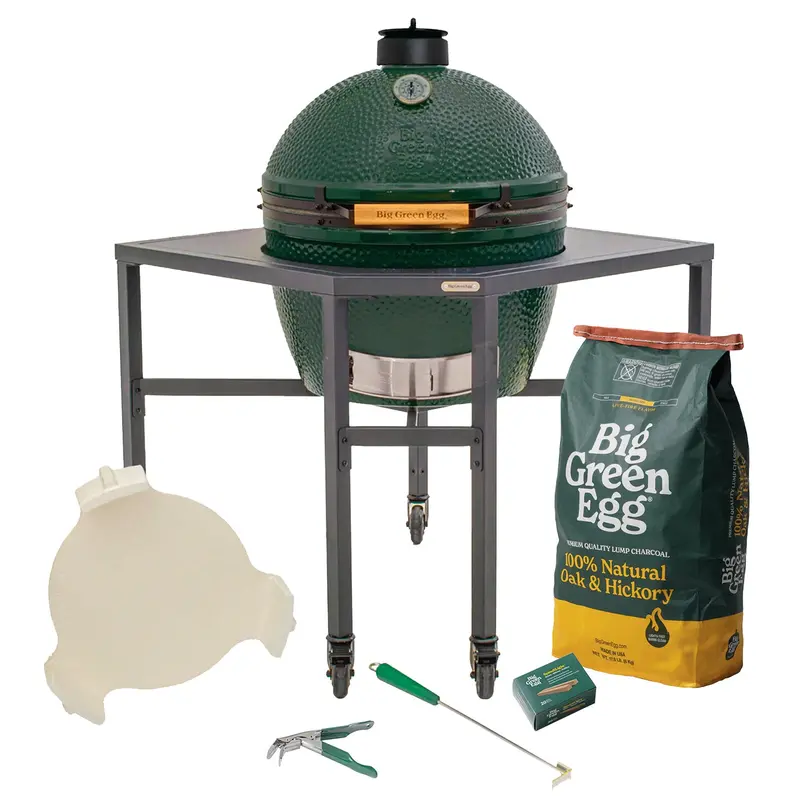 Xl Big Green Egg With Corner Modular Nest System 1