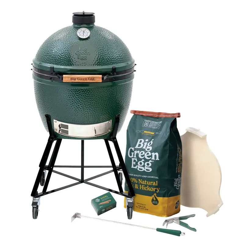 Xl Big Green Egg With Standard Nest Bundle 1