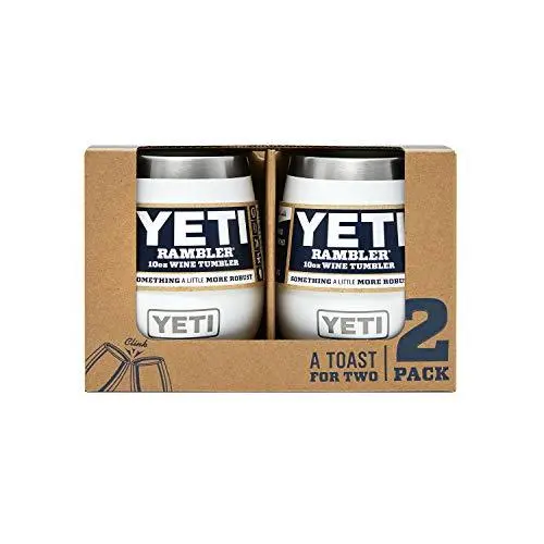 Yeti Rambler 10 Oz Vacuum-Insulated Wine Tumbler – 2-Pack In Matte White 1
